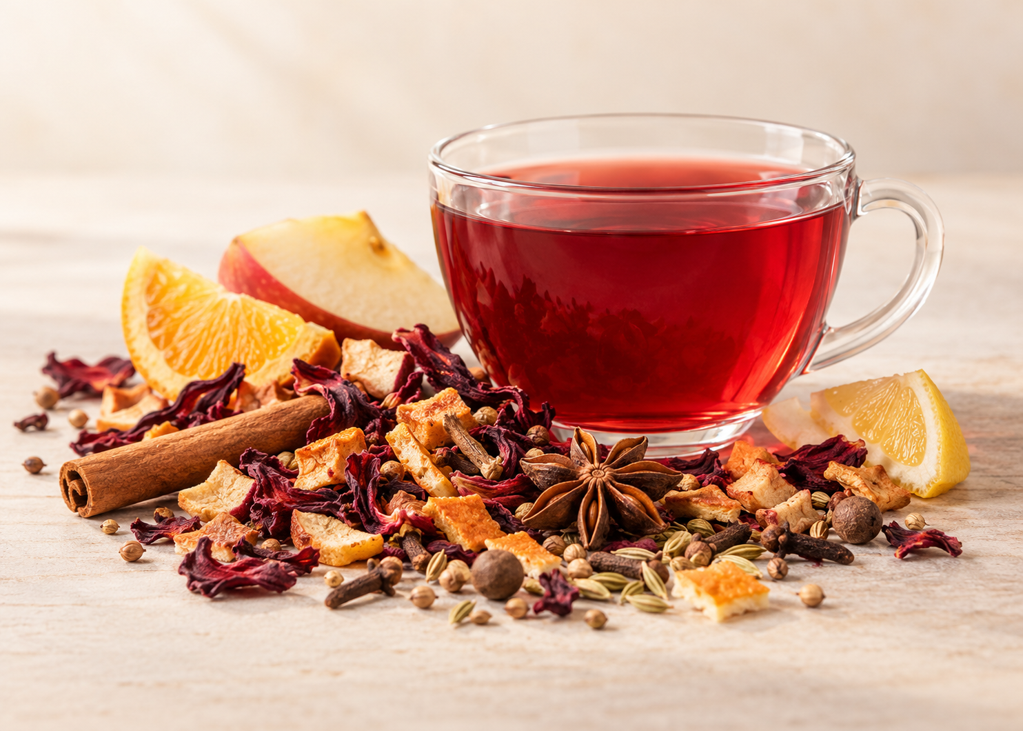 Štědroň – ovocný čaj s jablkem, citrusovou kůrou a kořením