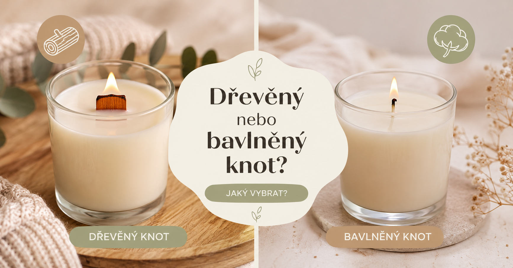 Dřevěný nebo bavlněný knot?