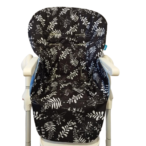 Náhradní potah do jídelní židličky Květy na tmavé