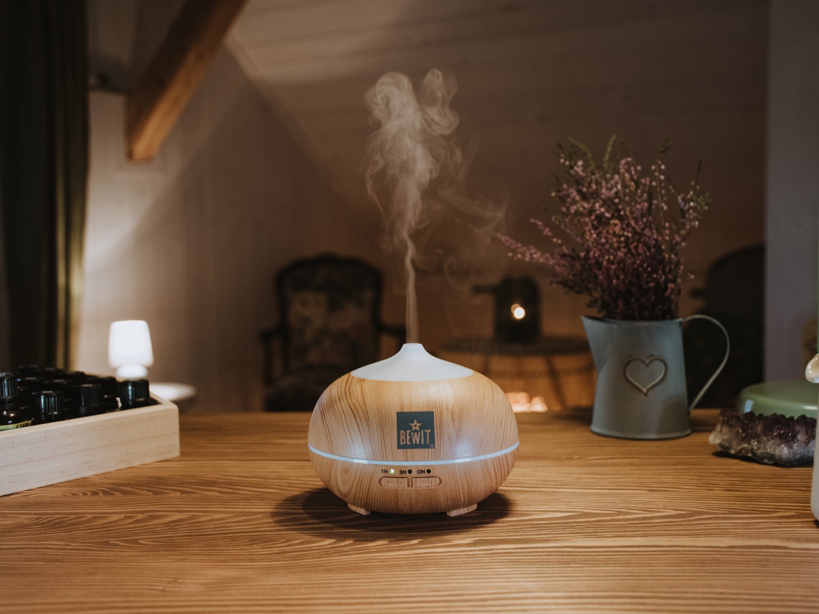 Aroma difuzér SMELL LINE 150, světlé dřevo
