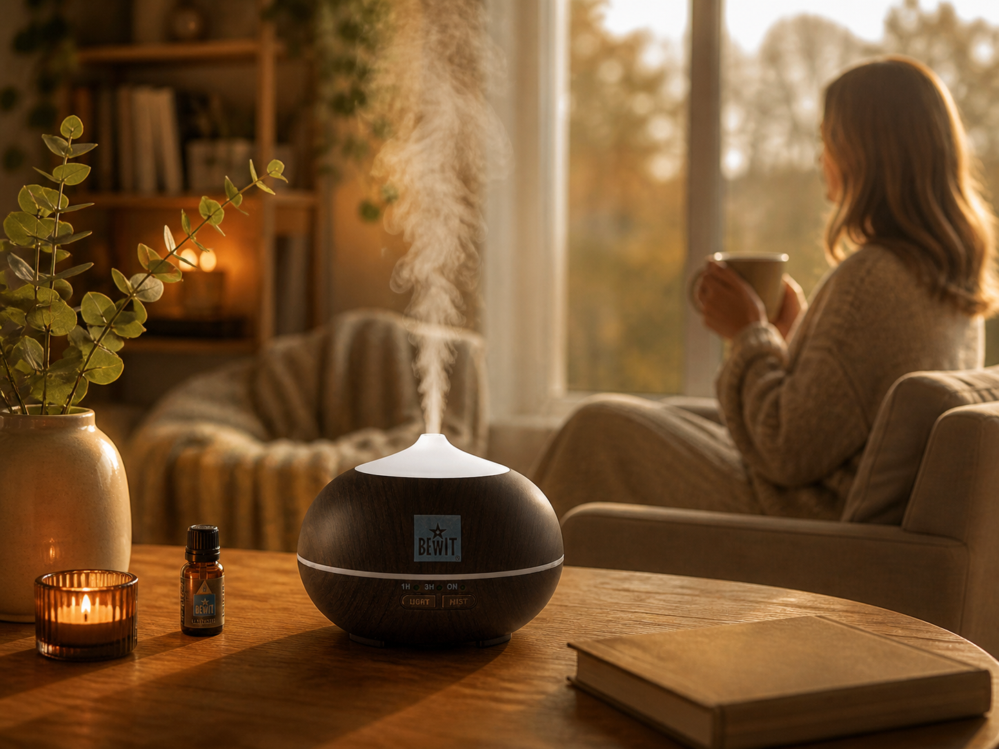 Aroma difuzér SMELL LINE 150, tmavé dřevo