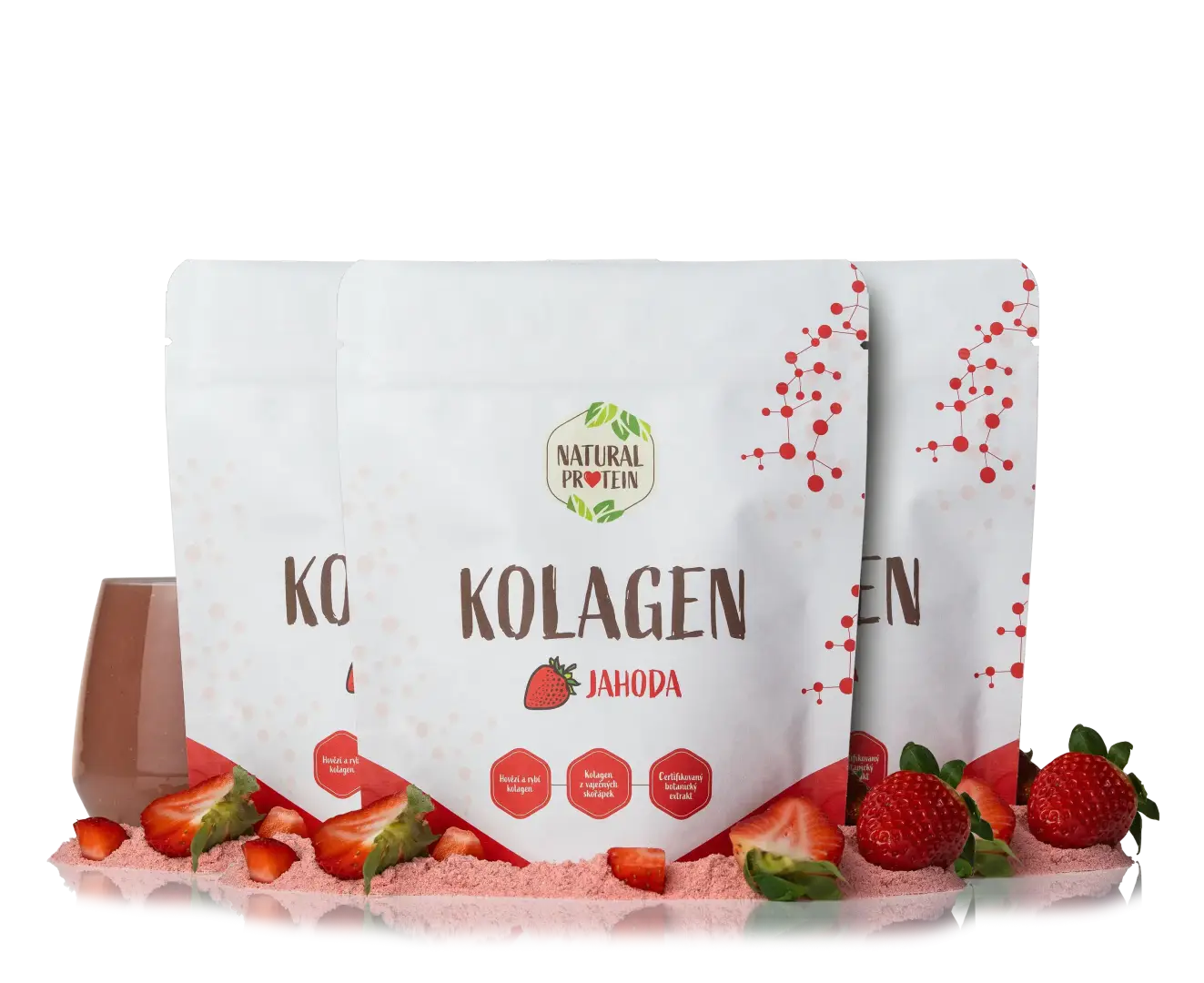 NaturalProtein Kolagen Jahoda