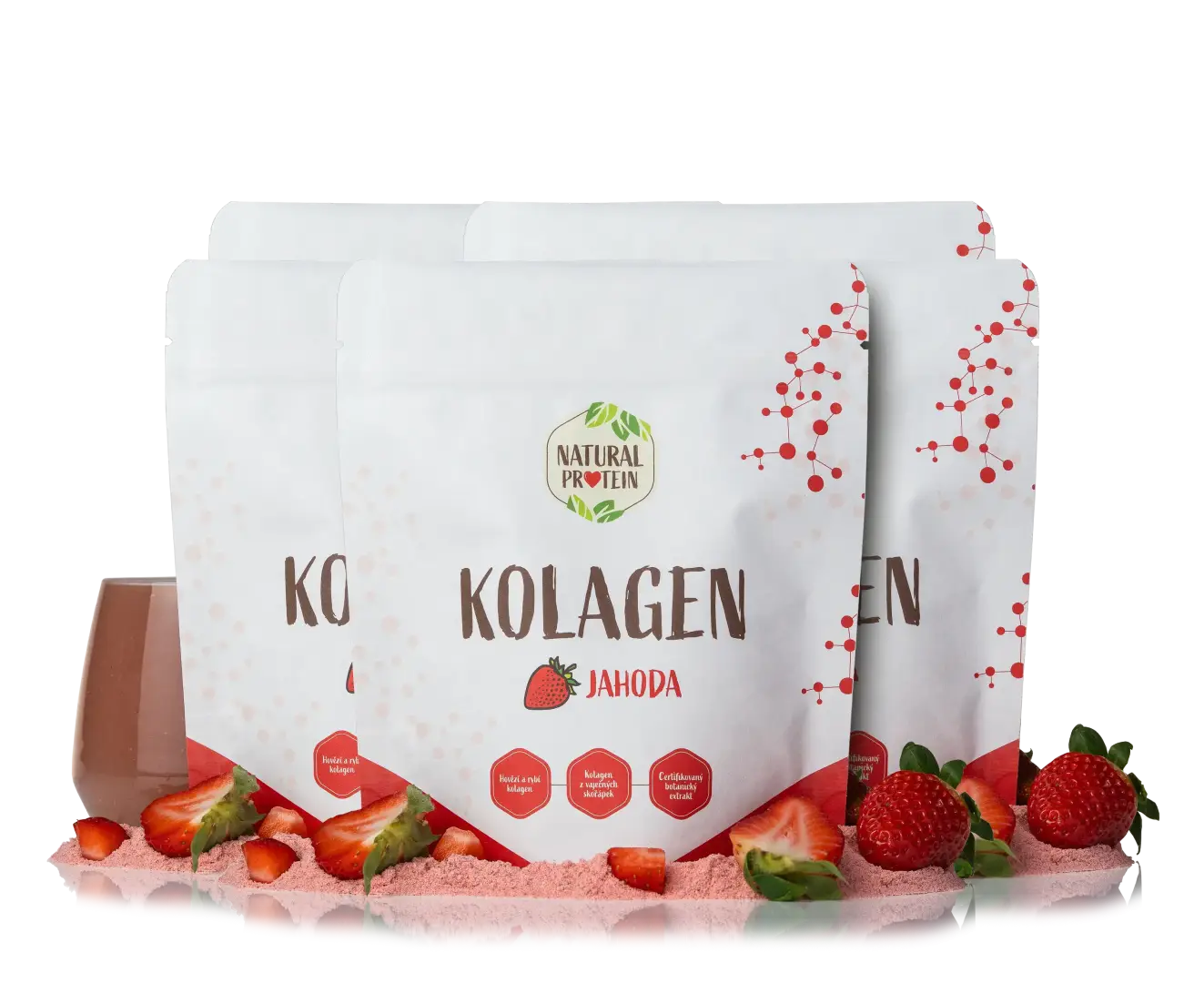 NaturalProtein Kolagen Jahoda