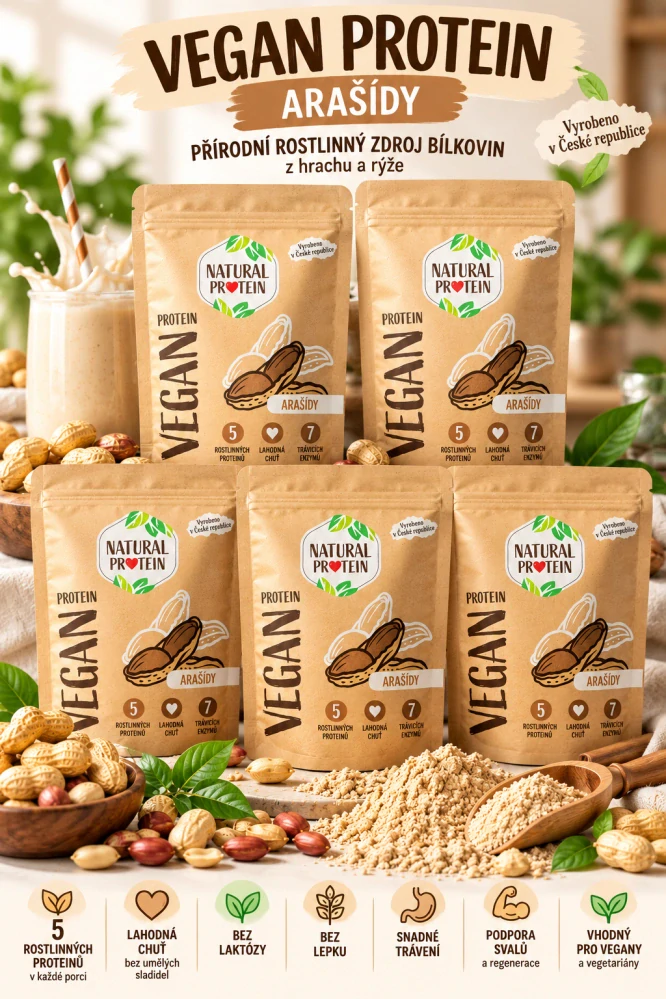 Veganský protein Arašídy
