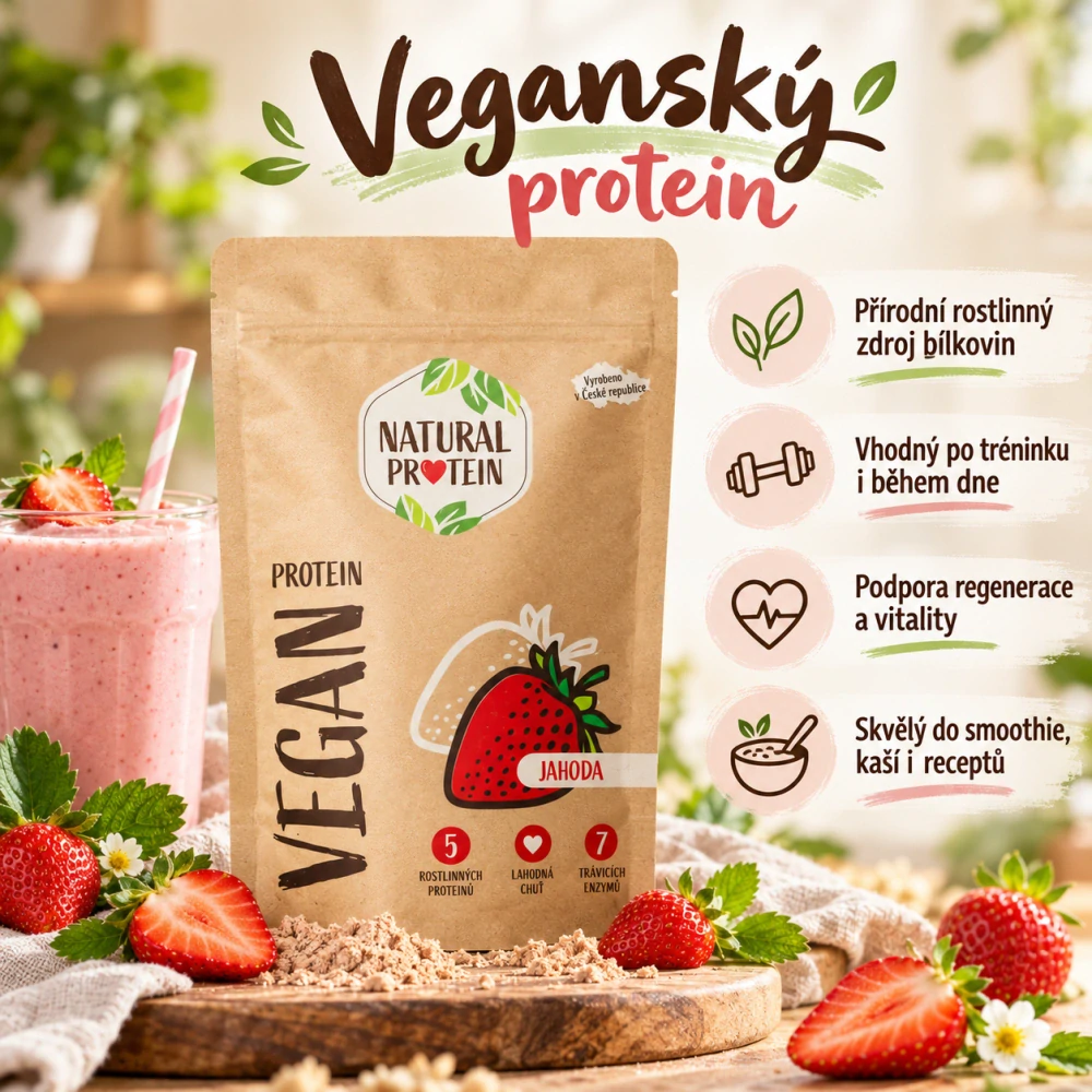 Veganský protein Jahoda