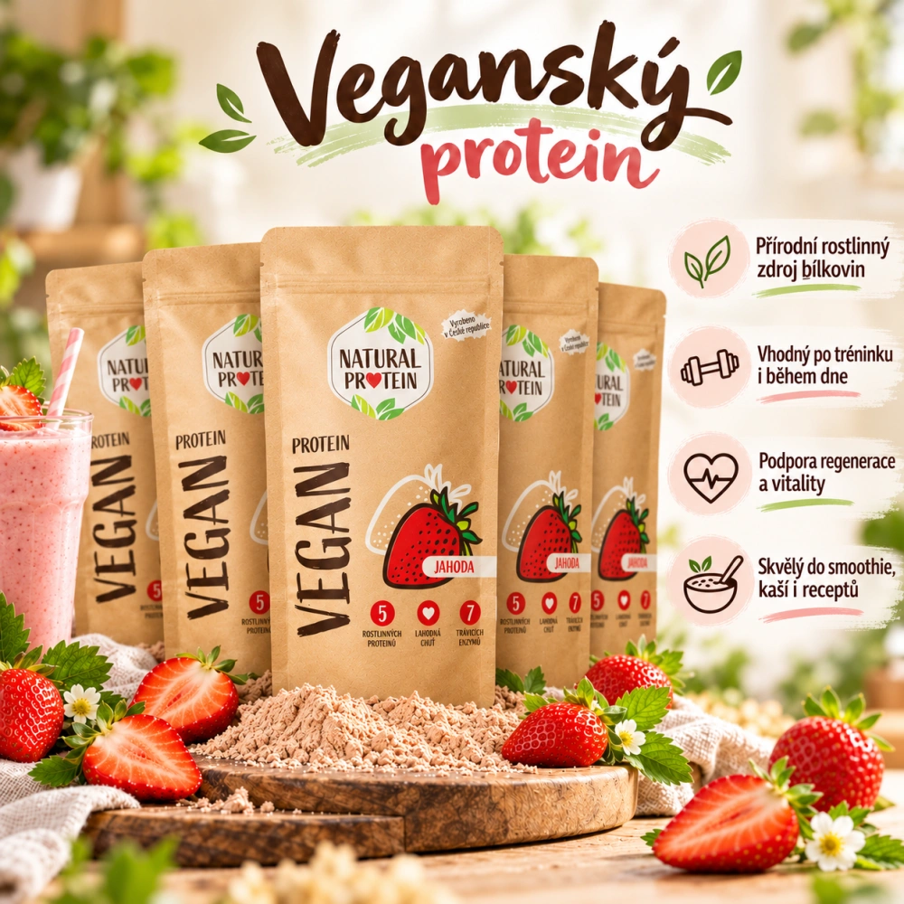 Veganský protein Jahoda