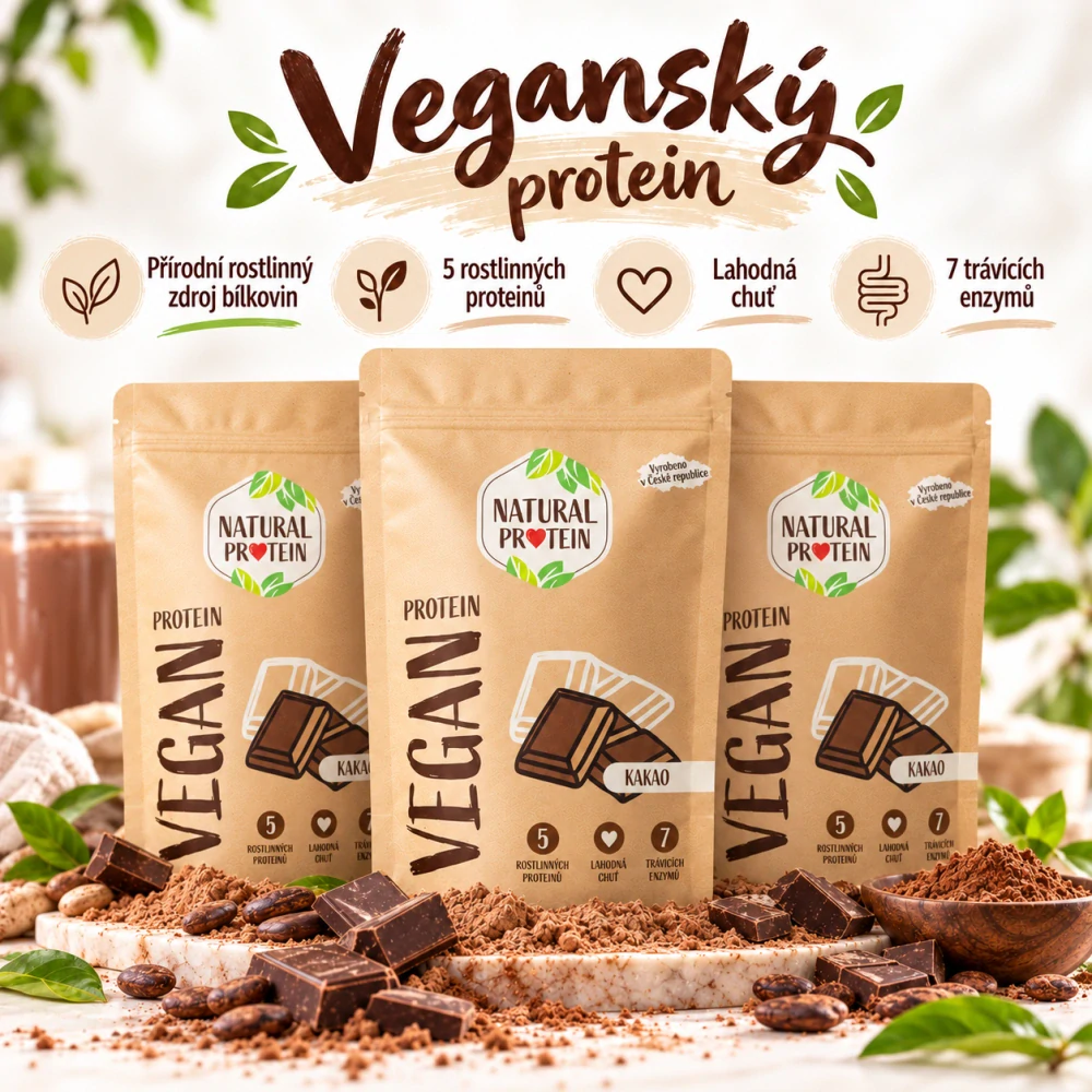 Veganský protein Kakao