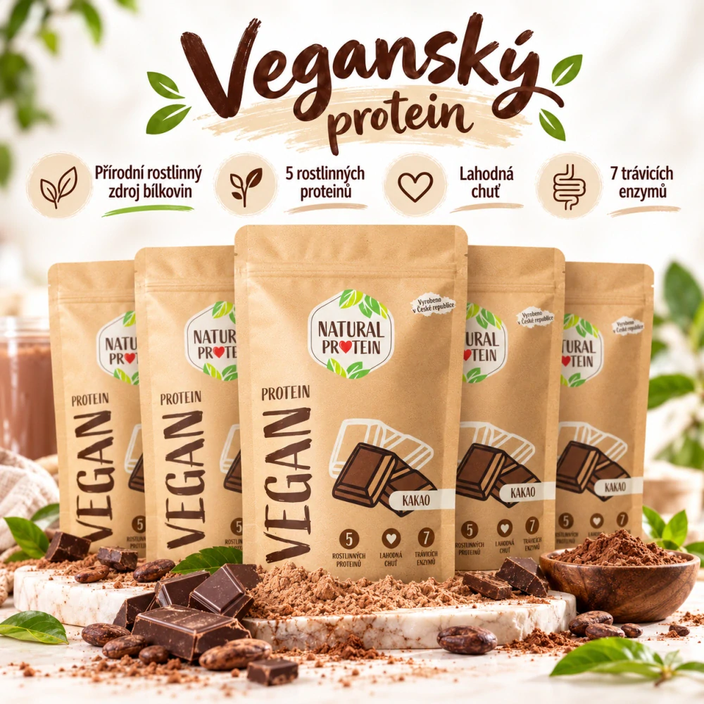 Veganský protein Kakao