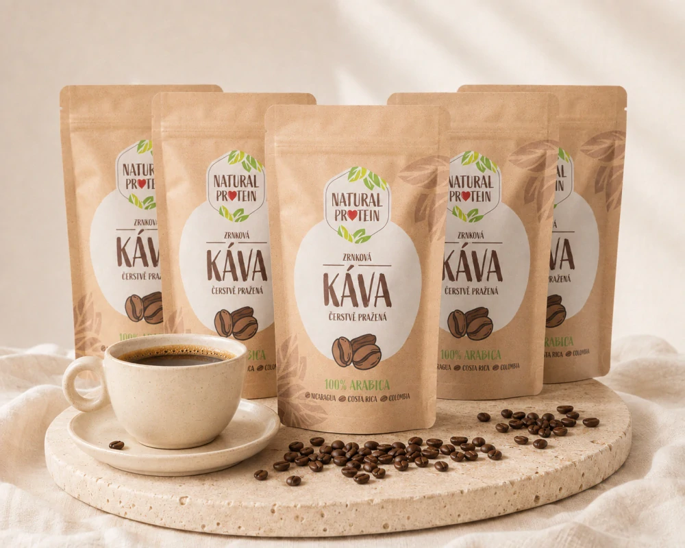 NaturalProtein Zrnková káva 100% Arabica