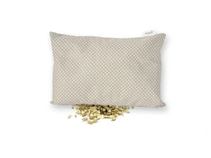 Nahřívací špaldový polštářek LITTLE DOTS, beige