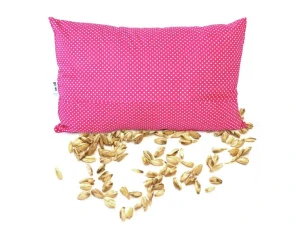 Nahřívací špaldový polštářek LITTLE DOTS fuchsia
