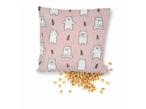 Nahřívací třešňový mini polštářek TEDDY, růžová