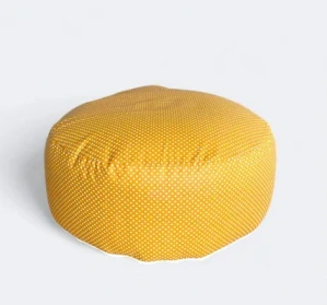 Meditační polštář POLKA DOTS, tmavě žlutá