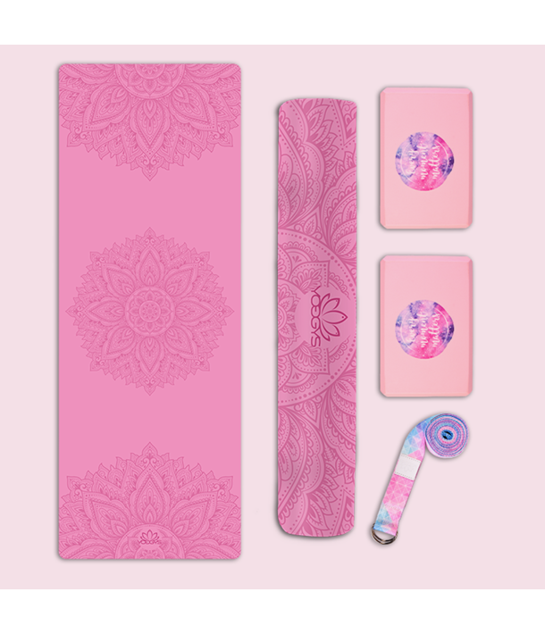  SET NA JÓGU BASIC MANDALA PINK