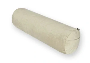 Jógový válec, bolster na jógu VELVET světle béžová