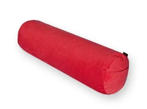 Jógový válec, bolster na jógu VELVET červená
