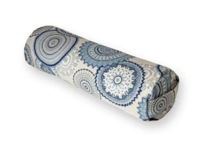 Jógový válec, bolster na jógu MANDALA modrá