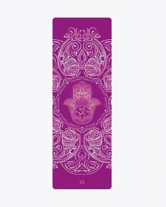 Cestovní podložka na jógu HAMSA PURPLE