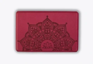 Cihlička na jógu bordo MANDALA