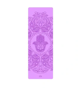 Neklouzavá podložka na jógu HAMSA PURPLE