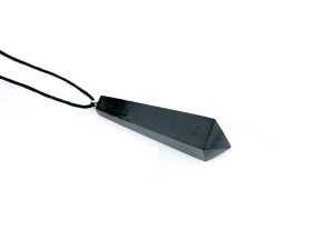 Šungitový přívěsek pendulum broušený