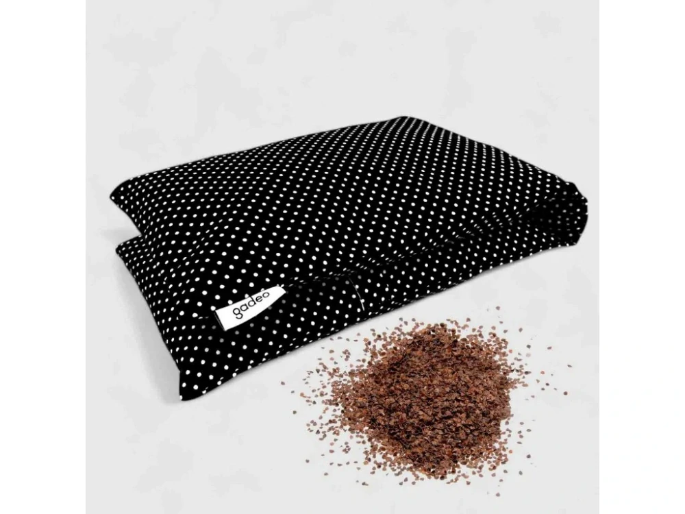 Nahřívací pohankový bederní polštářek LITTLE DOTS BLACK
