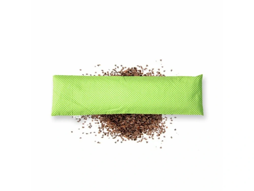 Nahřívací pohankový bederní polštářek LITTLE DOTS LIME
