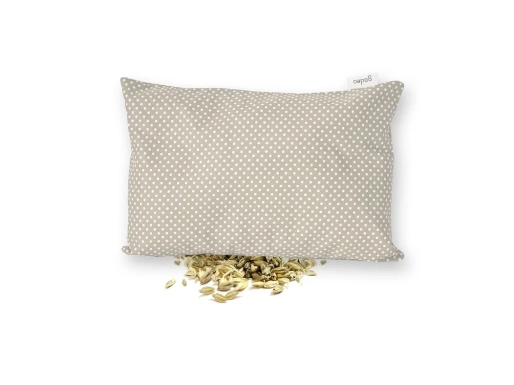 Nahřívací špaldový polštářek LITTLE DOTS, beige