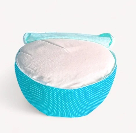 Meditační polštář POLKA DOTS, tyrkys