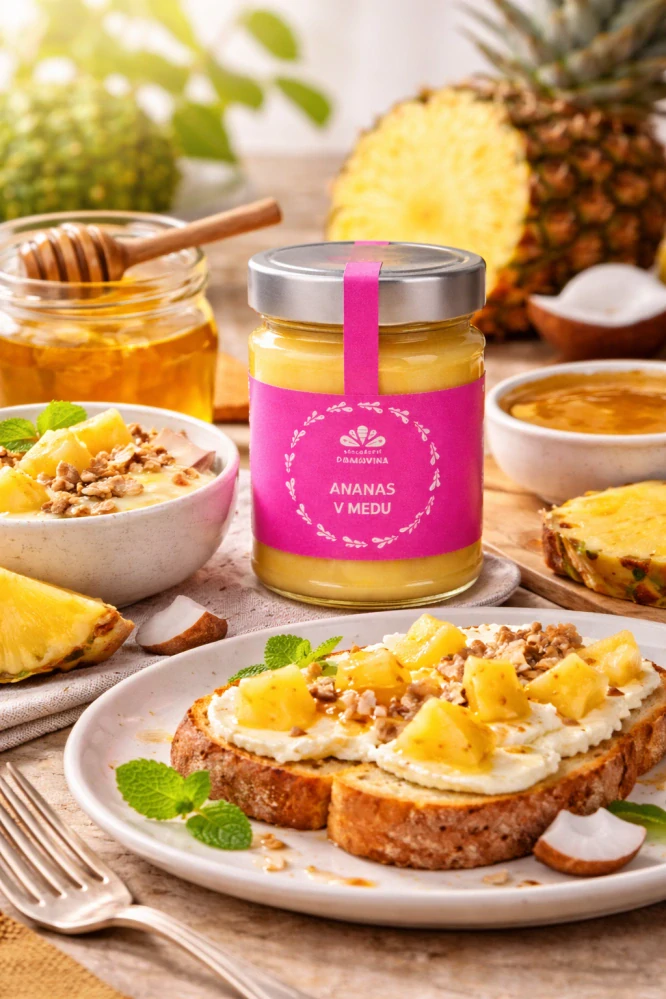 Ananas v medu