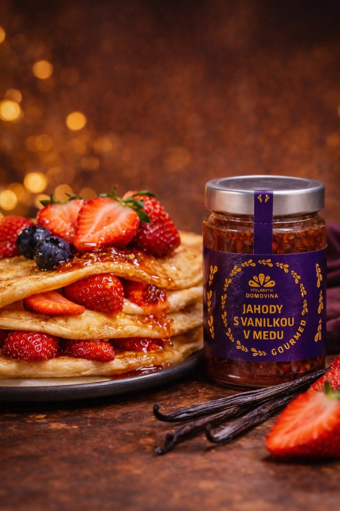 GOURMED Jahody s vanilkou v medu