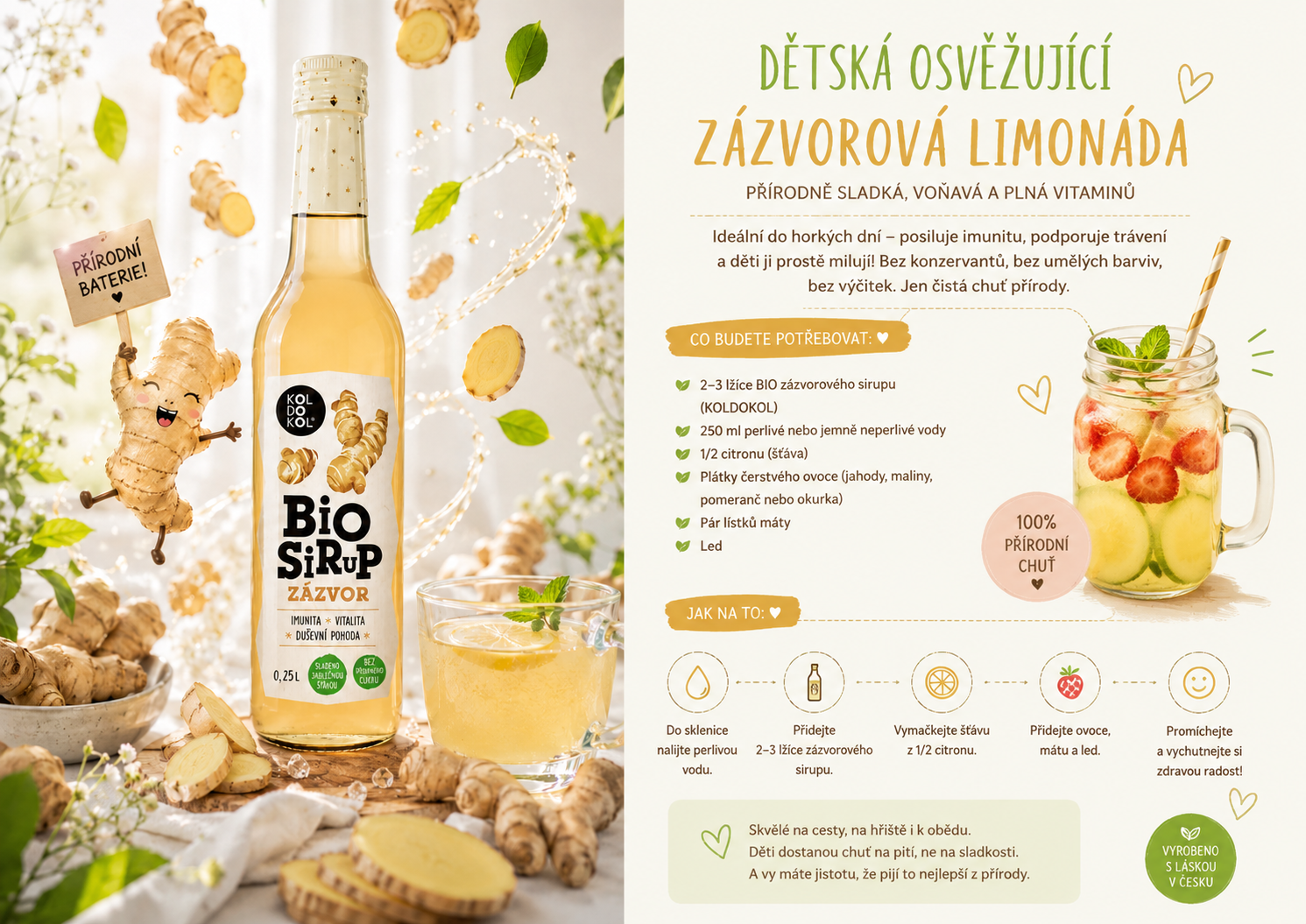 BIO Zázvor sirup 250 ml