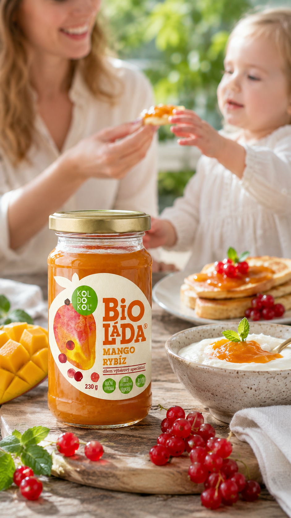 Bioláda mango a rybíz 230g bio