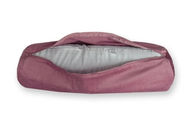 Jógový válec, bolster na jógu VELVET starorůžová 