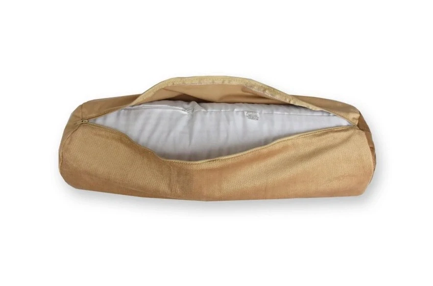 Jógový válec, bolster na jógu VELVET béžová