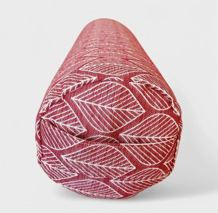 Jógový válec, bolster na jógu LISTY, červená