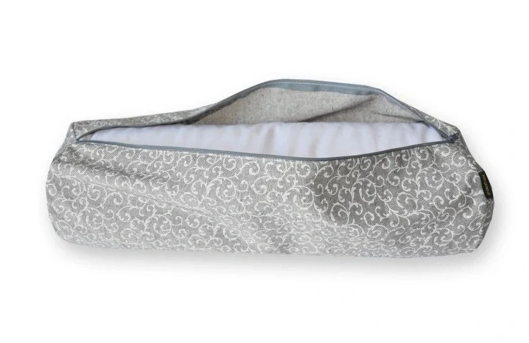 Jógový válec, bolster na jógu ORNAMENT, šedá