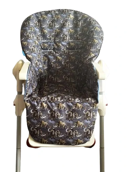 Náhradní potah do jídelní židličky 3D šedé kostky