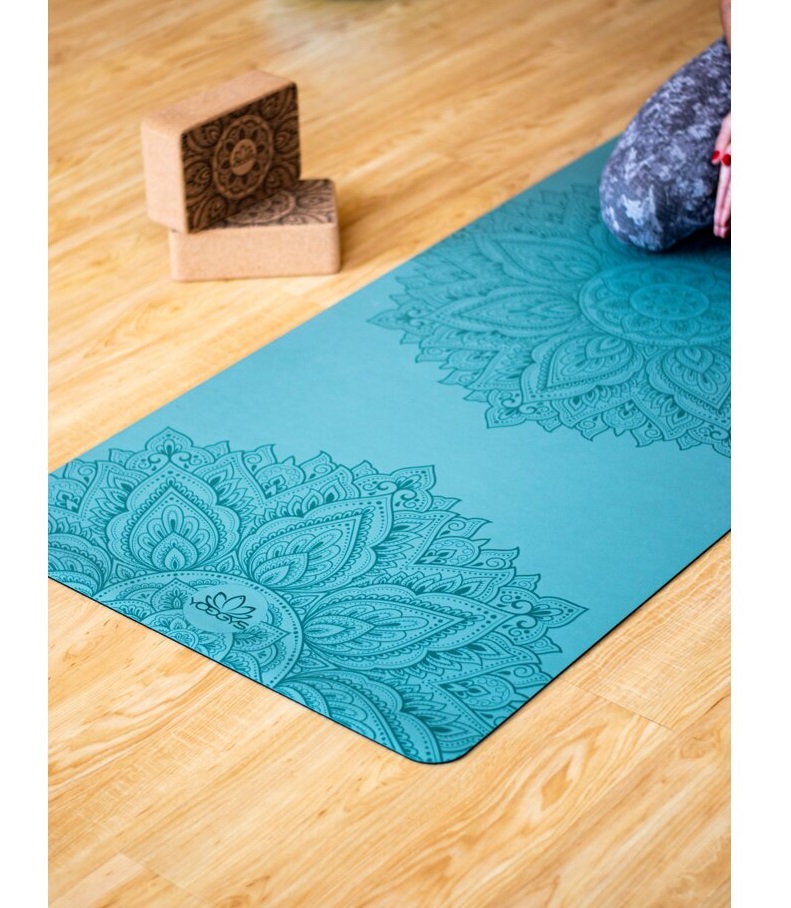 Neklouzavá podložka na jógu MANDALA SEA BLUE