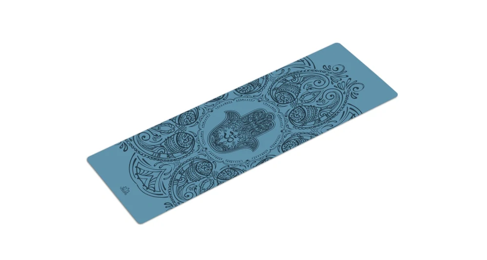 Neklouzavá podložka na jógu HAMSA DARK BLUE