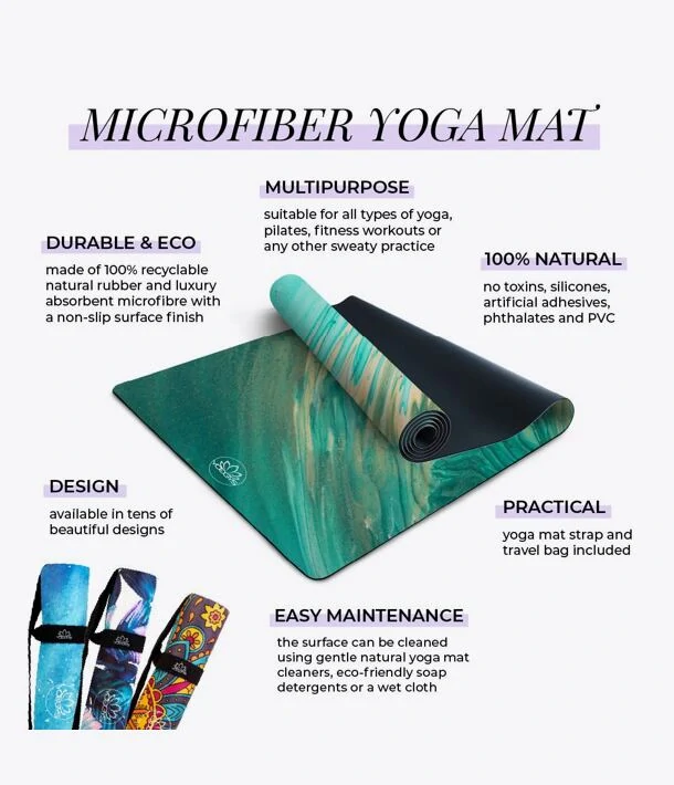 Designová podložka na jógu BALI SOUL PINK