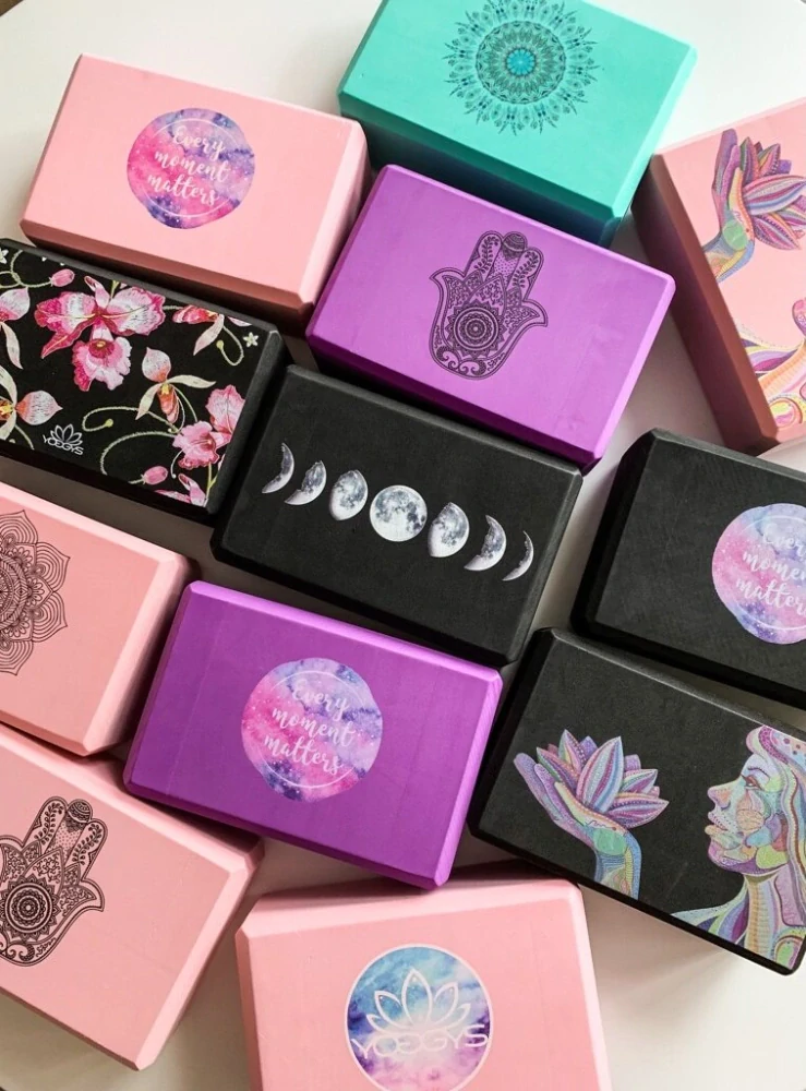 Cihlička na jógu růžová LOTUS BLOSSOM