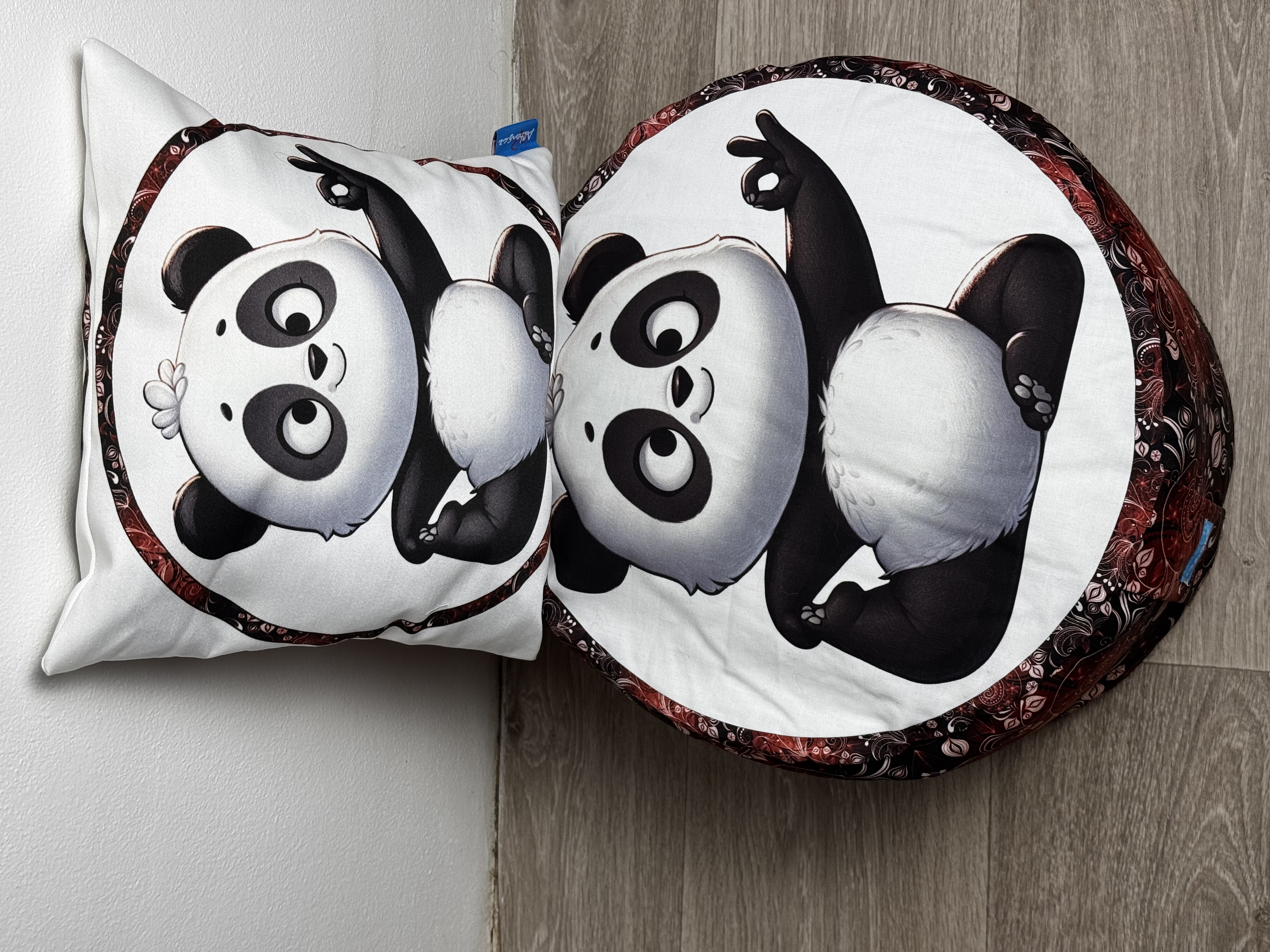 Meditační polštář- pohankový sedák Panda