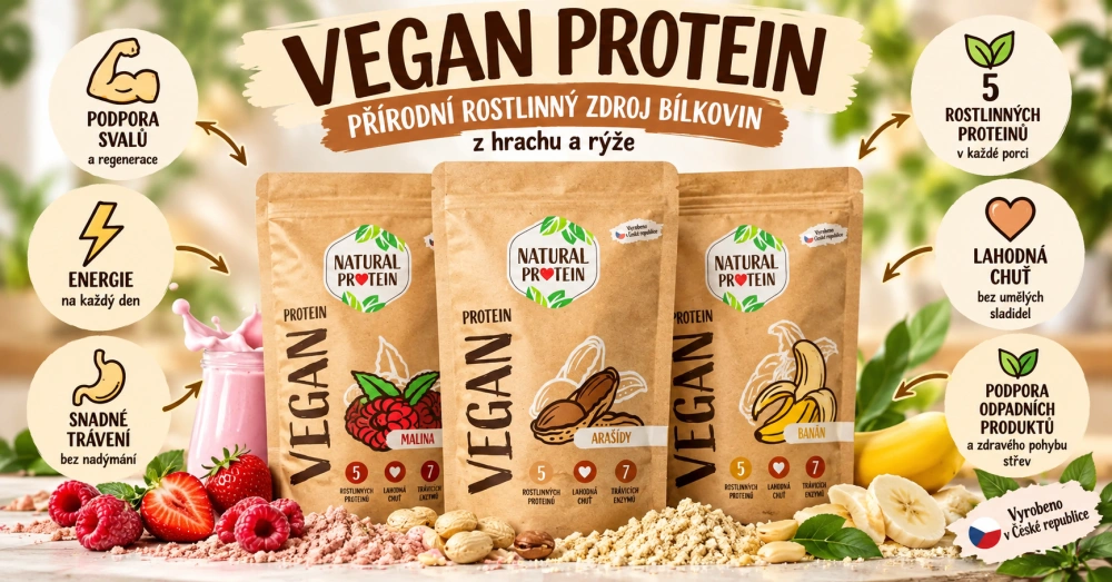 3x Veganský protein